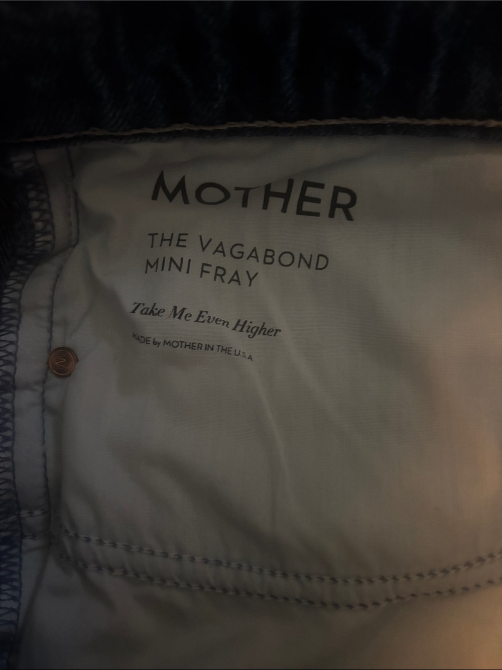 MOTHER Distressed Light Blue Denim Mini Skirt - Picture 11 of 12